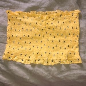 yellow tube top